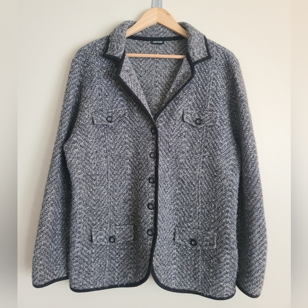 Gerry Weber wool blend button sweater size 18